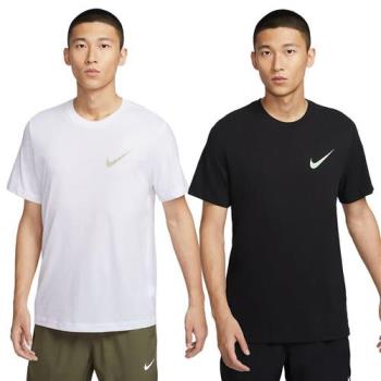 Nike 短袖上衣 男裝 排汗 白/黑【運動世界】FQ3867-100/FQ3867-010
