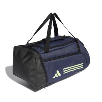 adidas 健身包 Essentials 3-Stripes 藍 綠 可調背帶 旅行袋 愛迪達 IR9821