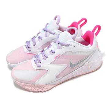 Nike 排球鞋 Air Zoom HyperAce 3 SE 男鞋 女鞋 白 粉 室內運動 羽排鞋 運動鞋 HF3239-100