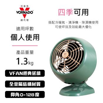美國VORNADO沃拿多 經典迷你復古扇風扇VFANMC20(綠色)(滿$3000登錄送City咖啡)