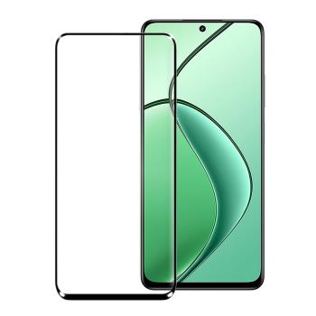 Xmart for realme 12x 5G 超透滿版 2.5D 鋼化玻璃貼-黑