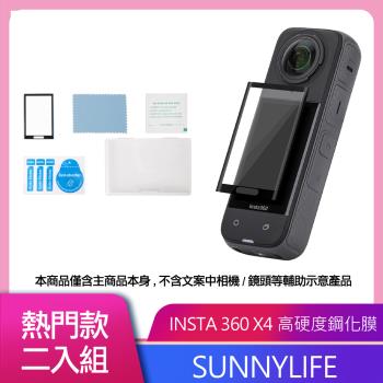 Sunnylife 高硬度曲面鋼化膜 FOR Insta360 X4 二入組