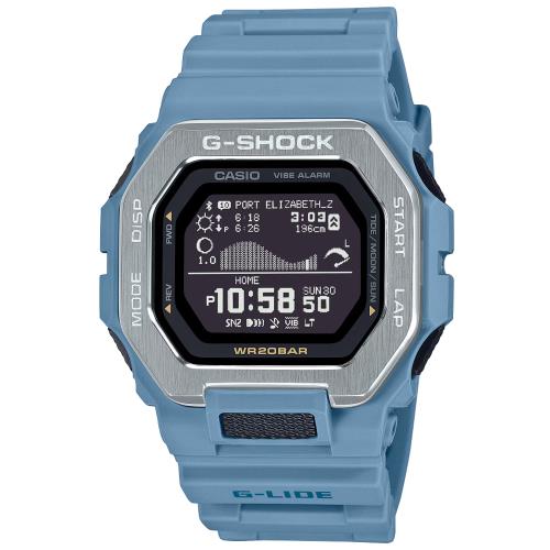 CASIO G-SHOCK  藍牙連線 衝浪時尚電子腕錶 GBX-100-2A