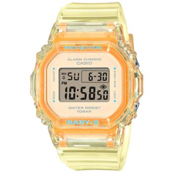 CASIO BABY-G 半透明 夏季時光電子腕錶 BGD-565SJ-9