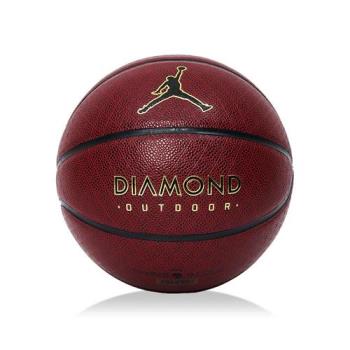 Nike Jordan Diamond Outdoor 8p 7號球 深酒紅黑金 喬丹籃球 J100825289-107