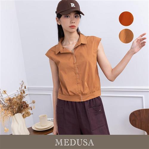 現貨【MEDUSA 曼度莎】織帶內襟無袖襯衫上衣 - 2色（M-XL）｜女上衣 無袖上衣