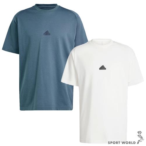 Adidas 短袖上衣 男裝 Z.N.E 棉 灰綠/白【運動世界】IS8358/IN7097