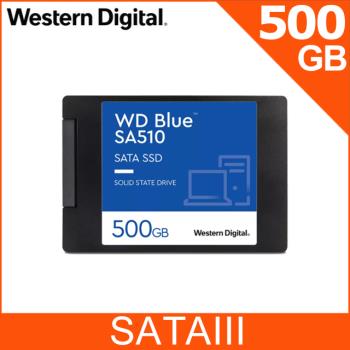 WD威騰 BLUE藍標 SA510 500G 2.5吋 SATA SSD固態硬碟 (WDS500G3B0A)