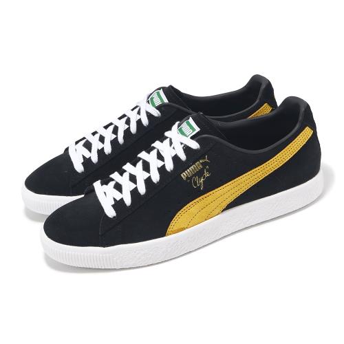 Puma 休閒鞋 Clyde OG 男鞋 黑 黃 麂皮 低筒 板鞋 39196205