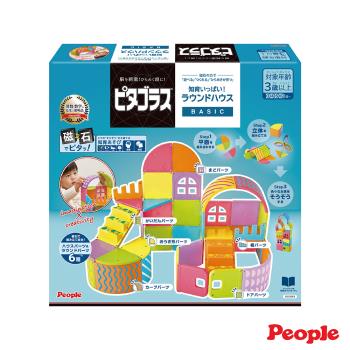 日本People-益智磁性積木BASIC系列-圓形小屋組合(3歲- / 磁力片)
