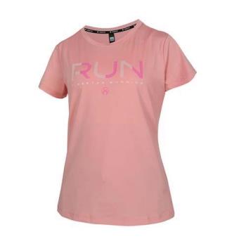 FIRESTAR 女彈性印花短袖T恤-吸濕排汗 慢跑 上衣 休閒 運動