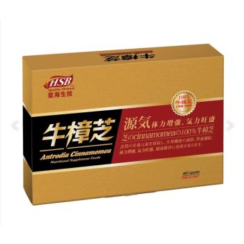 星海生醫 牛樟芝膠囊0.5G*60入/盒 全素