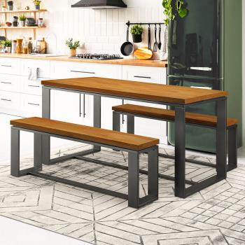 【Hampton 漢汀堡】奧迪斯實木餐桌-120x60cm-多色可選