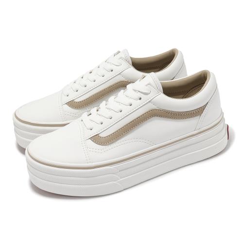 Vans 休閒鞋 V36CF 3SOLE OLD SKOOL 3SOLE 男鞋 女鞋 米白 日本線 厚底 6322760005