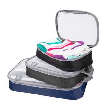 《TRAVELON》衣物收納袋3件(冷調)