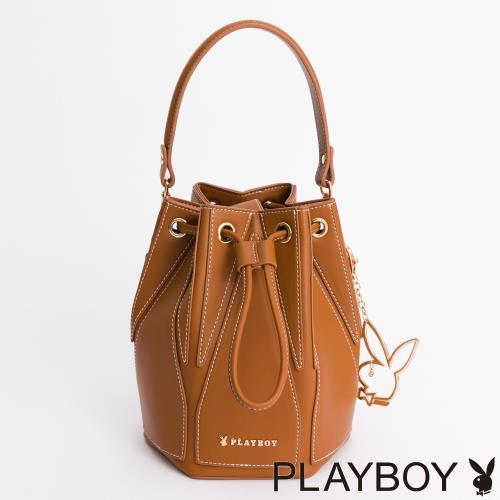 PLAYBOY - 水桶包 Galaxy系列 - 咖色