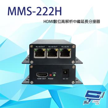 [昌運科技] MMS-222H HDMI 數位高解析中繼延長分接器 最多可分接100個接收端