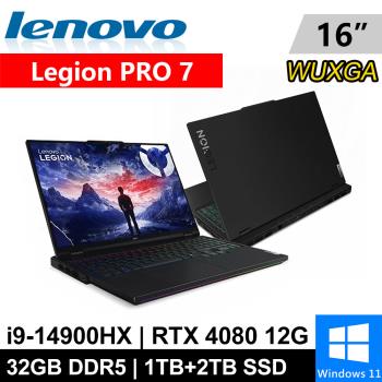 Lenovo Legion PRO 7-83DE0046TW-SP3 16吋 黑(i9-14900HX/32G/1TB+2TB/RTX4080)