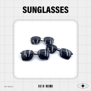 【GUGA】偏光金屬太陽眼鏡 方框飛官款 UV400 不鏽鋼框腳 抵擋紫外線 5020