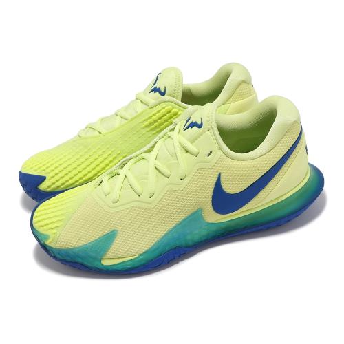 Nike 網球鞋 Zoom Vapor Cage 4 Rafa 男鞋 螢光綠 藍 Nadal 硬地專用 運動鞋 DD1579-700