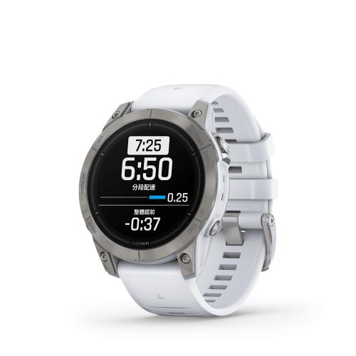 【GARMIN】Epix Pro 47mm 全方位GPS 智慧腕錶-白鈦色