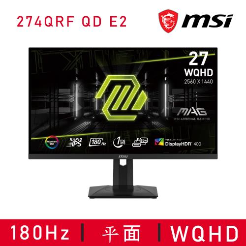 【MSI 微星】MAG 274QRF QD E2 電競螢幕