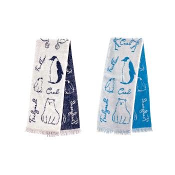 [日本Eco de] 可愛動物涼感毛巾(2色可選) 涼感巾 運動涼感毛巾 日本製涼感巾