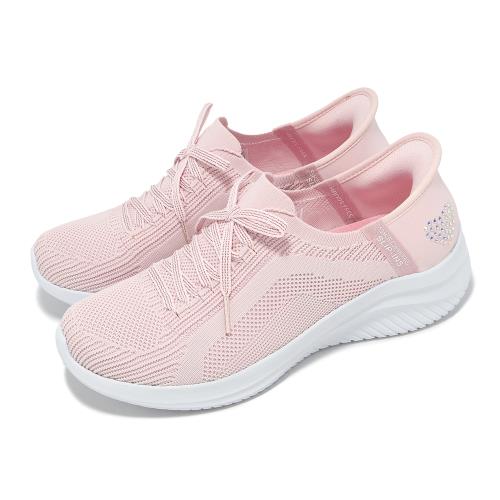 Skechers 休閒鞋 Ultra Flex 3.0-Heart Me Slip-Ins 女鞋 粉白 套入式 健走鞋 150177LTPK