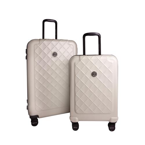 【BENTLEY】26吋+20吋 PC+ABS VIP限定家徽版防爆行李箱 二件組-白