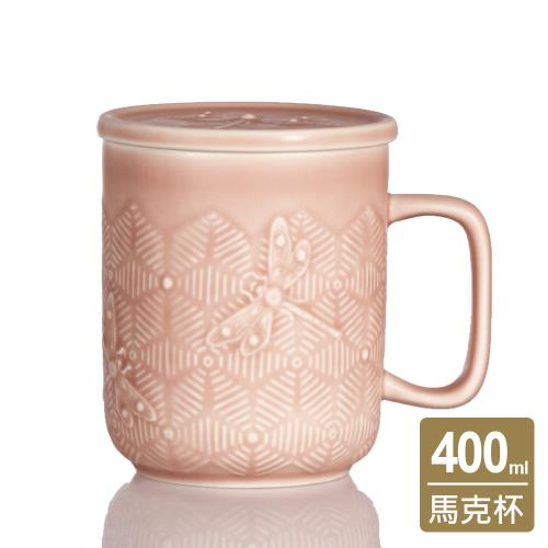 乾唐軒活瓷 | 蜻投意合馬克杯 / 含蓋 / 2色 400ml