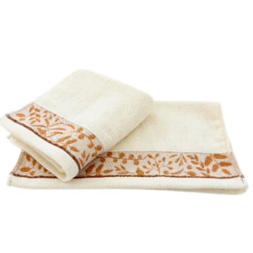 台灣興隆毛巾  有機棉 葉片圖騰款毛巾 (2條毛巾組) 