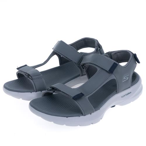 SKECHERS 男鞋 健走系列涼拖鞋 GO WALK 6 SANDAL (229126GYNV)