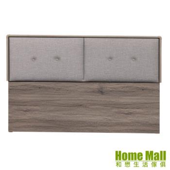 【HOME MALL】亞美古橡色靠墊 加大6尺床頭片