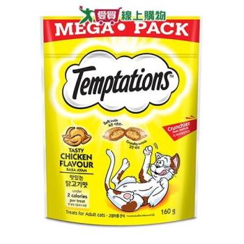 Temptations 喵愛餡火烤嫩雞口味 160g【愛買】
