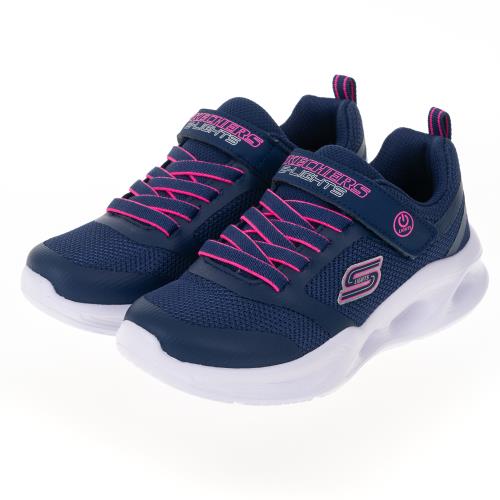 SKECHERS 童鞋 女童系列燈鞋 SKECHERS SOLA GLOW (303715LNVY)