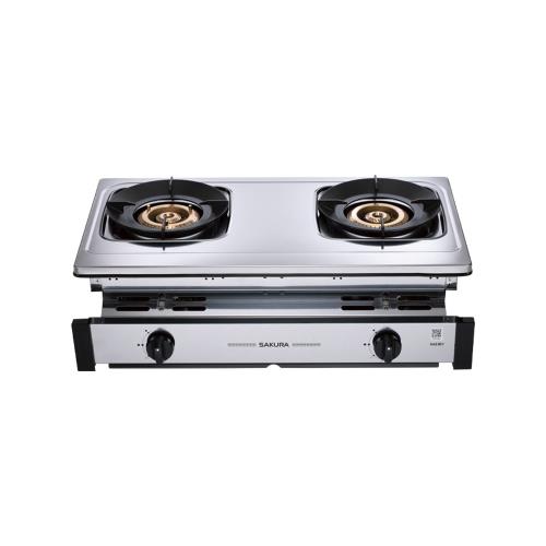 (全省安裝)櫻花雙口聚熱焱銅爐頭嵌入爐G6330Y瓦斯爐LPG桶裝瓦斯G-6330YL