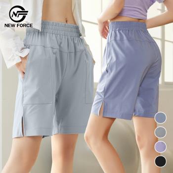 任-NEW FORCE 任選- 夏季女輕薄舒適不分齡寬鬆五分褲-4色可選