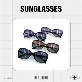 【GUGA】偏光淑女太陽眼鏡 落日鑲鑽款 UV400 抗紫外線 防爆鏡片 漸層鏡片 2208