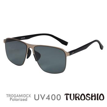 Turoshio太空尼龍偏光太陽眼鏡 一體感鏡腳撞色款 嵌入式鏡片 砂金 J8074 C3