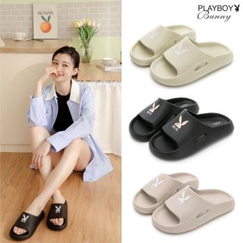 【PLAYBOY】仲夏清爽彈力輕量休閒拖鞋-PYT013