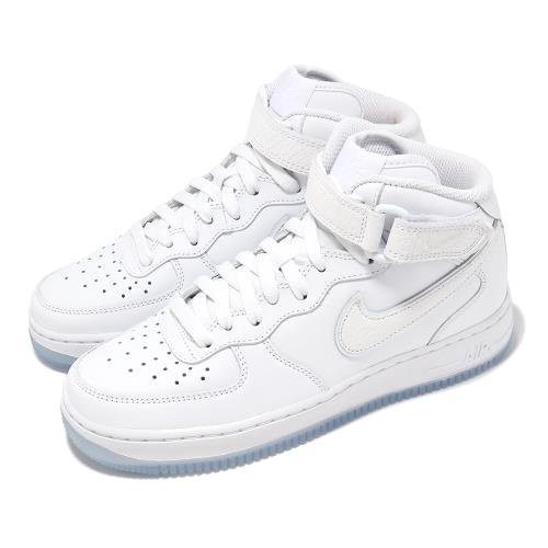 Nike 休閒鞋 Wmns AF1 Mid YOD 女鞋 白 冰底 鱷魚紋 百搭 Air Force FN4274-100