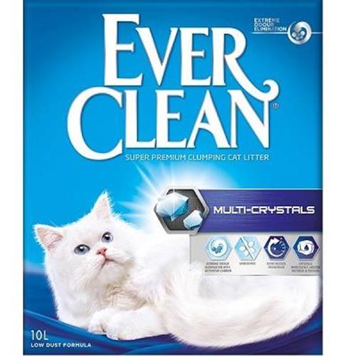 EverClean 藍鑽  水晶結塊貓砂10L_(歐規)-福利品