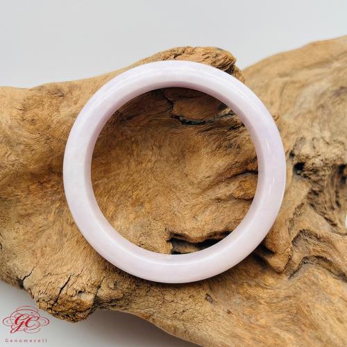 【肌容雪】天然緬甸A貨冰粉紫翡翠美鐲 編號356(鐲寬 58.0mm #18.5號)