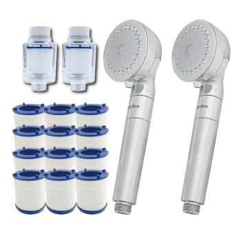 【Water More】臺灣專利Popmore 氣泡奇姬 微米氣泡蓮蓬頭 美肌組增壓spa美容級花灑微氣泡毛孔清潔肌膚補水保水 氣泡美肌 KB-688