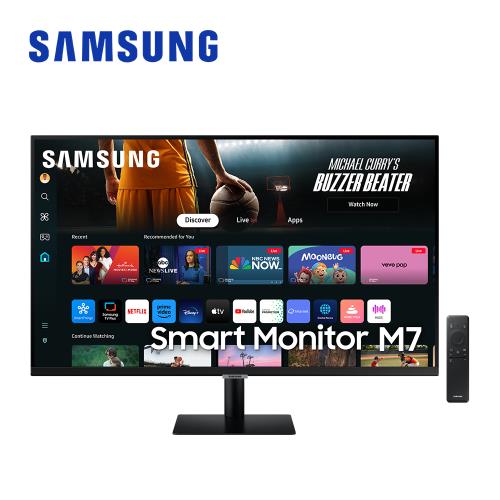 SAMSUNG 32吋智慧聯網螢幕 M7 (2024) 黑色 S32DM702UC