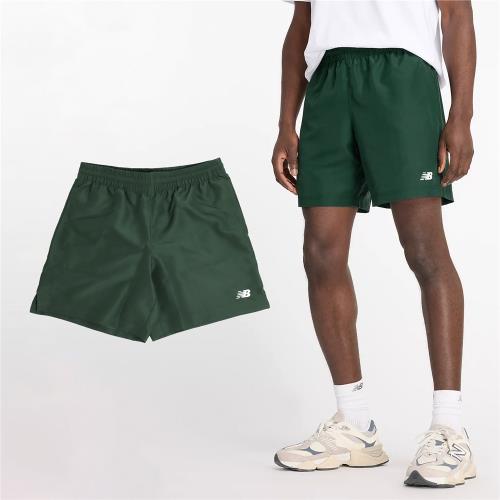 New Balance 短褲 Sport Essentials Shorts 男款 綠 7吋 抽繩 運動褲 NB MS41501NWG