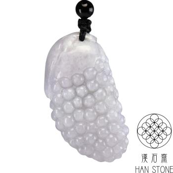 【漢石齋】天然翡翠A貨 福瓜玉佩吊墜 冰糯種(23*44*15mm)