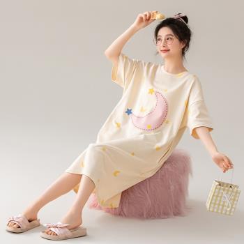 【藍尼居家】★純棉親膚透氣家居睡裙(女睡衣/家居服/連身裙)