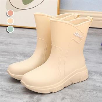 【Alice】舒活特質霧面短筒雨靴(防水/靴子/短筒雨靴/中筒雨鞋)