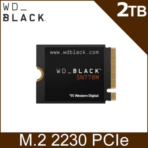 WD威騰 BLACK黑標 SN770M 2TB M.2 2230 PCIe Gen4 NVMe PCIe SSD固態硬碟(WDS200T3X0G)